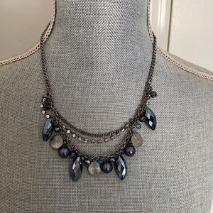 NEW Simply Vera Vera Wang Blue Beaded Necklace